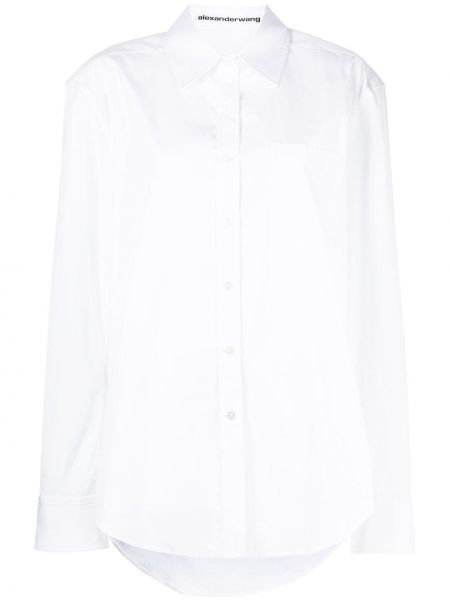Риза с копчета Alexander Wang бяло