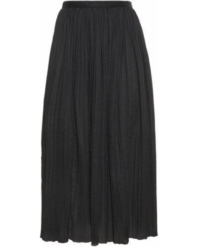 Plisovaná dlhá sukňa Rochas čierna