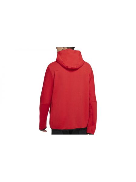 Флисовая куртка на молнии с капюшоном Nike красная