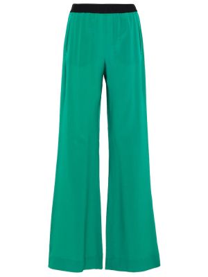Pantalones de seda Dorothee Schumacher verde