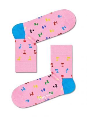 Чорапи Happy Socks розово