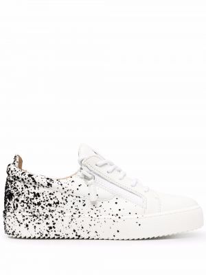 Lær sneakers Giuseppe Zanotti hvit