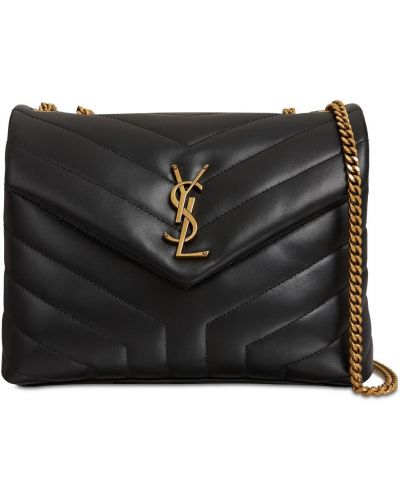 Sac en cuir en cuir Saint Laurent noir