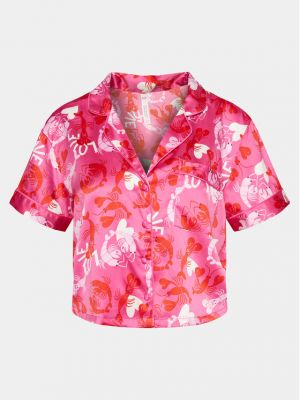 Relaxed fit marškinėliai Hunkemöller rožinė