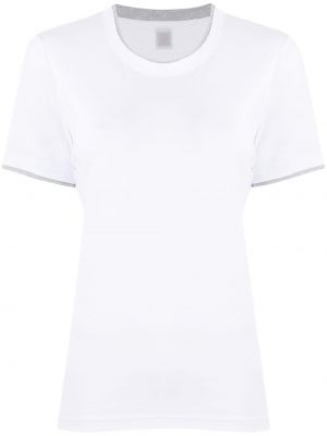 Camiseta de cuello redondo Eleventy blanco