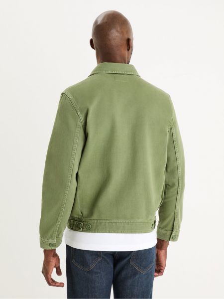 Džínsová bunda Celio zelená