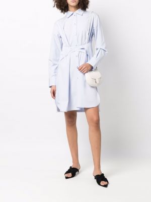 Hemdkleid ausgestellt Nina Ricci blau