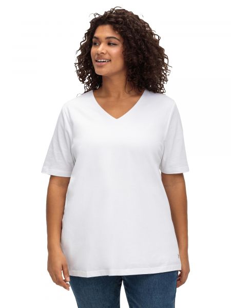 T-shirt Sheego bianco