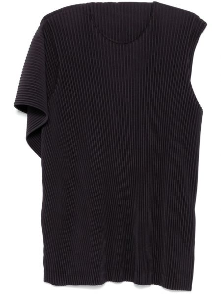 Asymmetrisk vest Homme Plissé Issey Miyake grå