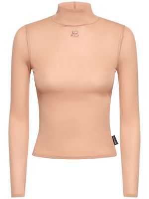 Jersey toppi Courreges beige