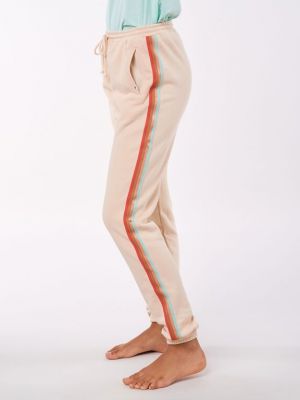 Pruhované sportovní kalhoty Rip Curl bílé
