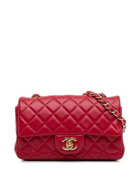 Класически чанта през рамо Chanel Pre-owned червено