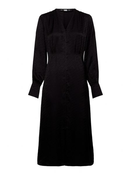 Košeľové šaty Karl Lagerfeld čierna