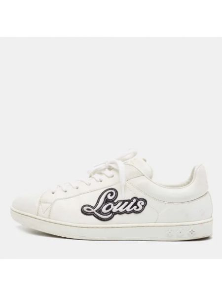 Sneakersy skórzane retro Louis Vuitton Vintage białe