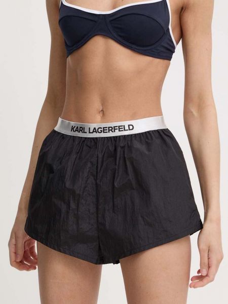 Kratke hlače visoki struk Karl Lagerfeld crna