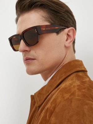 Очки солнцезащитные Gucci коричневые