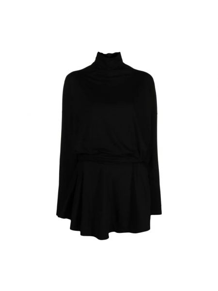 Sukienka mini z dżerseju Pinko czarna