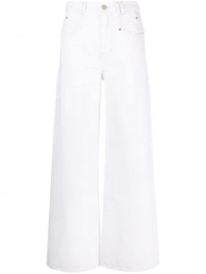Voľné džínsy Isabel Marant biela