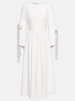 Biała sukienka midi Roksanda
