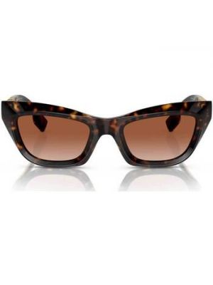 Brązowe okulary przeciwsłoneczne Burberry