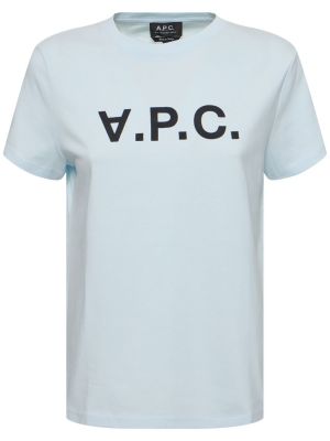 T-shirt en coton à imprimé en jersey A.p.c.