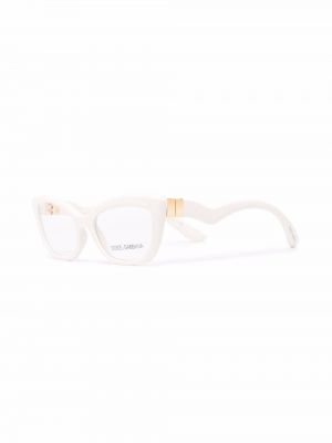 Oversized brýle Dolce & Gabbana Eyewear bílé