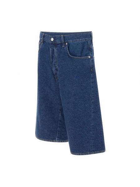 Szorty jeansowe z nadrukiem Sunflower niebieskie