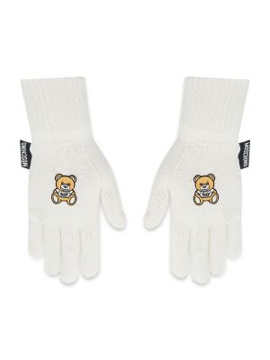 Γάντια Moschino λευκό