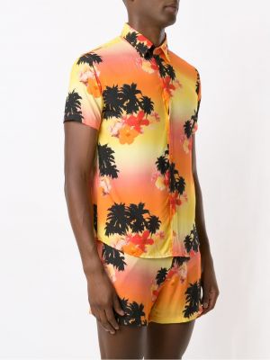 Košile s potiskem s tropickým vzorem Amir Slama