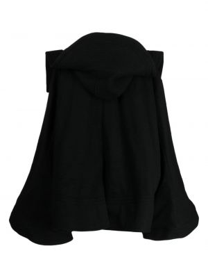 Poncho en laine Yohji Yamamoto noir