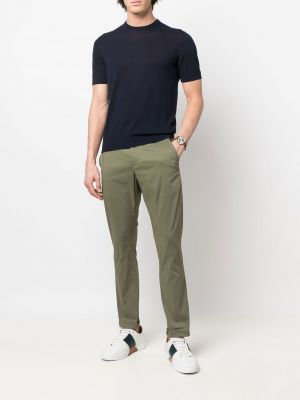 Rovné kalhoty Dondup zelené