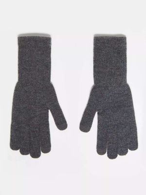 Мои аксессуары мужские трикотажные перчатки для сенсорного экрана My Accessories серые