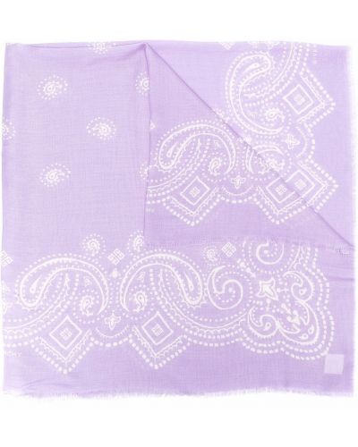 Bufanda de cachemir con estampado de cachemira Givenchy violeta