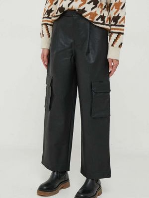 Kalhoty s vysokým pasem United Colors Of Benetton černé