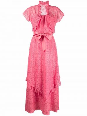 Φόρεμα με βολάν A.n.g.e.l.o. Vintage Cult ροζ