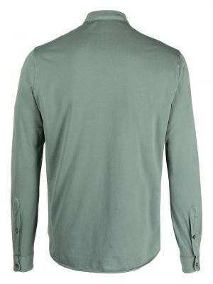 Kokvilnas polo krekls Dell'oglio zaļš