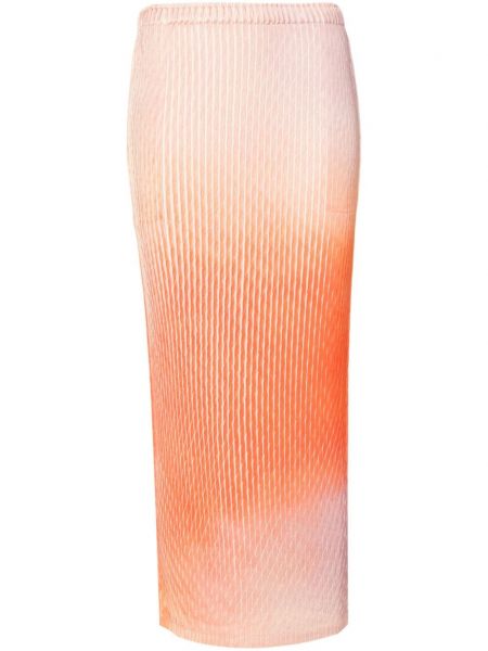 Plisované dlouhá sukně s přechodem barev Issey Miyake