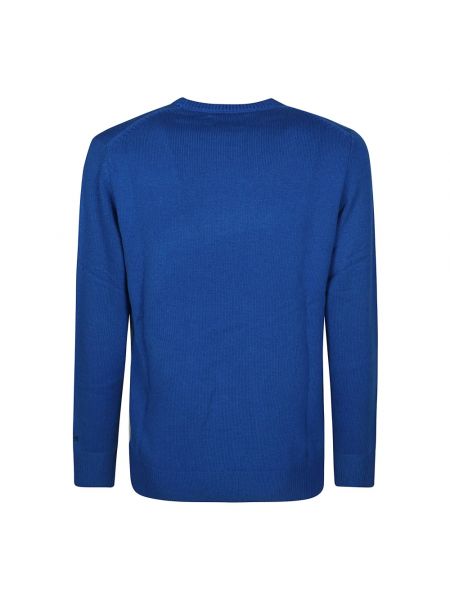Sweter z dżerseju Mc2 Saint Barth niebieski