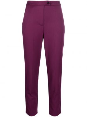 Pantaloni de flanelă Patrizia Pepe violet