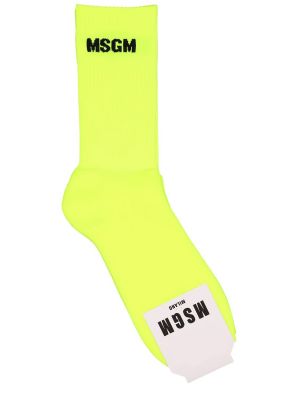 Чорапи Msgm жълто