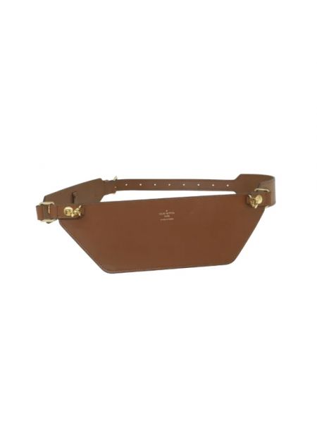 Riñonera de cuero Louis Vuitton Vintage marrón