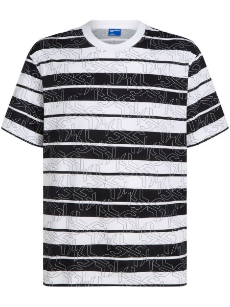 Stribet t-shirt Karl Lagerfeld Jeans sort