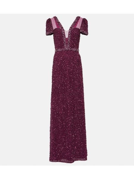 Платье Jenny Packham фиолетовое