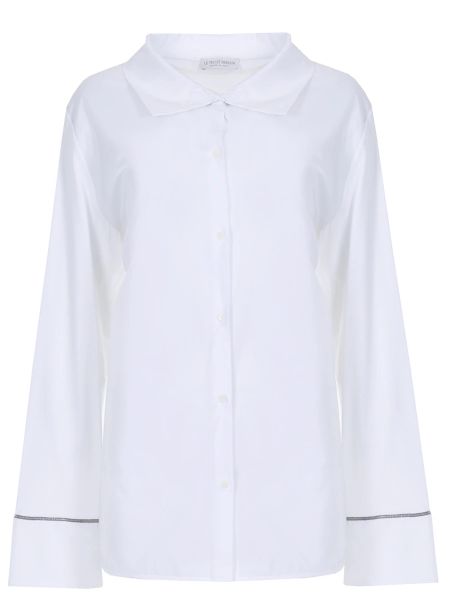 Белая трикотажная блузка Le Tricot Perugia