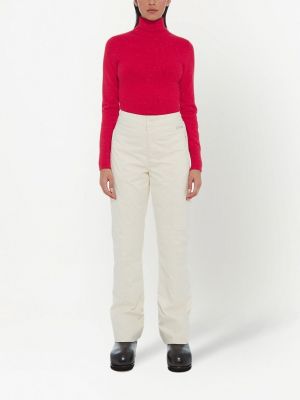 Rovné kalhoty Apparis bílé