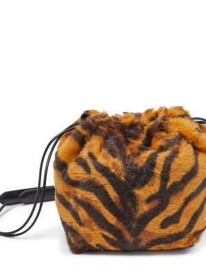 Klobouk s potiskem s tygřím vzorem Jil Sander hnědý