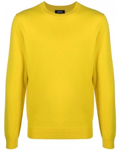 Jersey de tela jersey de cuello redondo A.p.c. amarillo