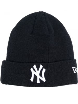 Strikket brodert lue New Era Cap blå