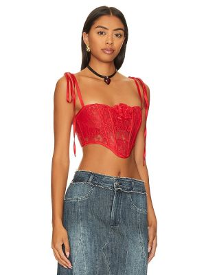 Top For Love And Lemons rosso