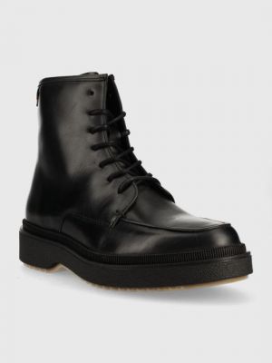 Кожаные ботинки Tommy Hilfiger черные